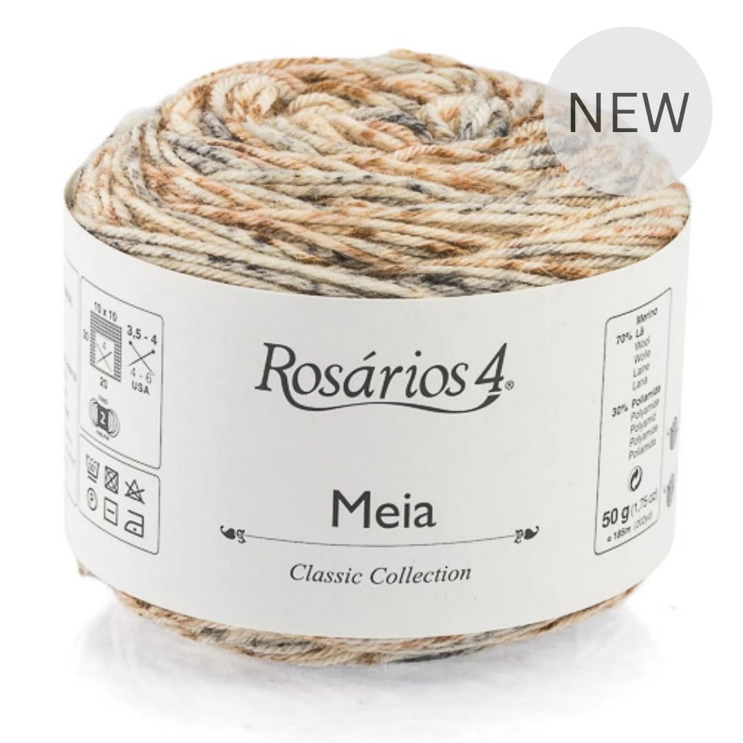 Rosarios 4 Meia Sock Yarn Print 4ply - Nail Gallerys