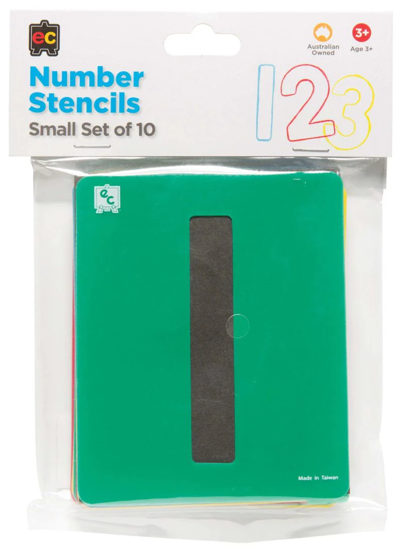 EC Numbers 0-9 Stencil Set of 6 - Nail Gallerys