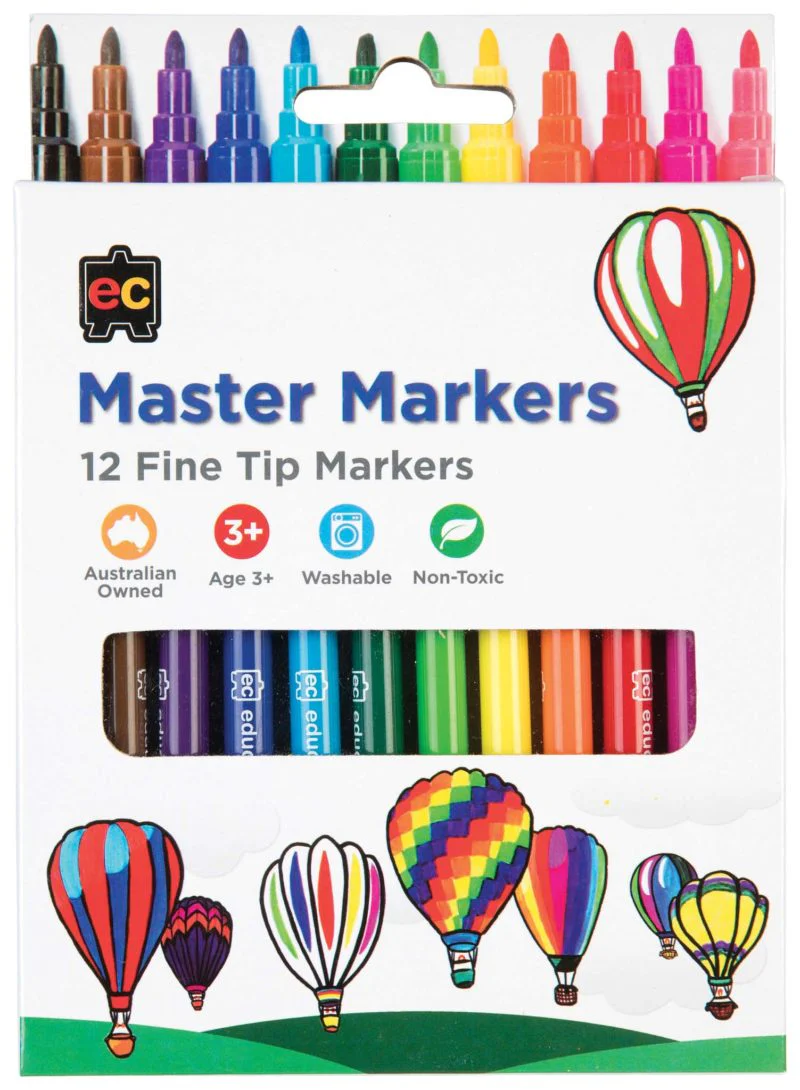 EC Master Markers Set Of 12 - Nail Gallerys