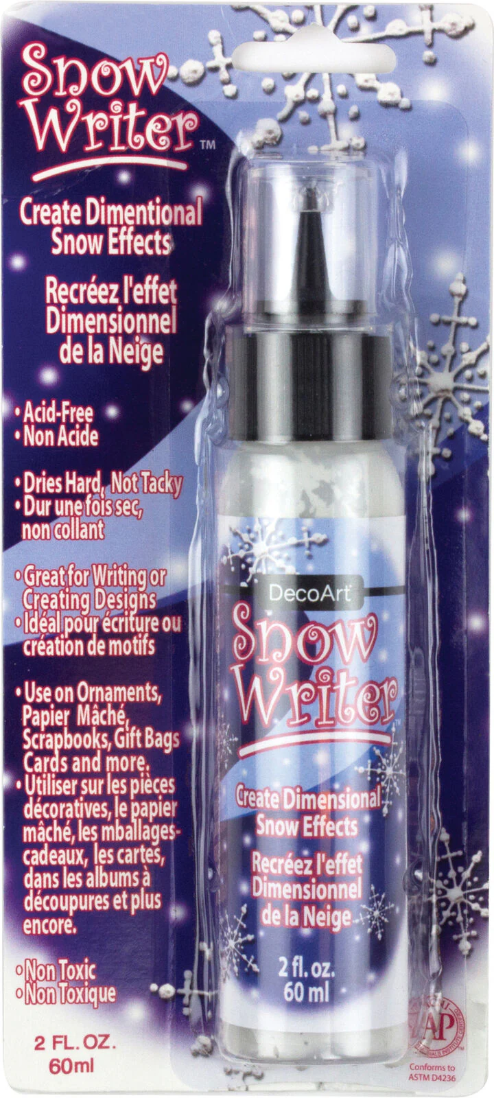 Decoart 2oz Snow Writer Carded - Nail Gallerys