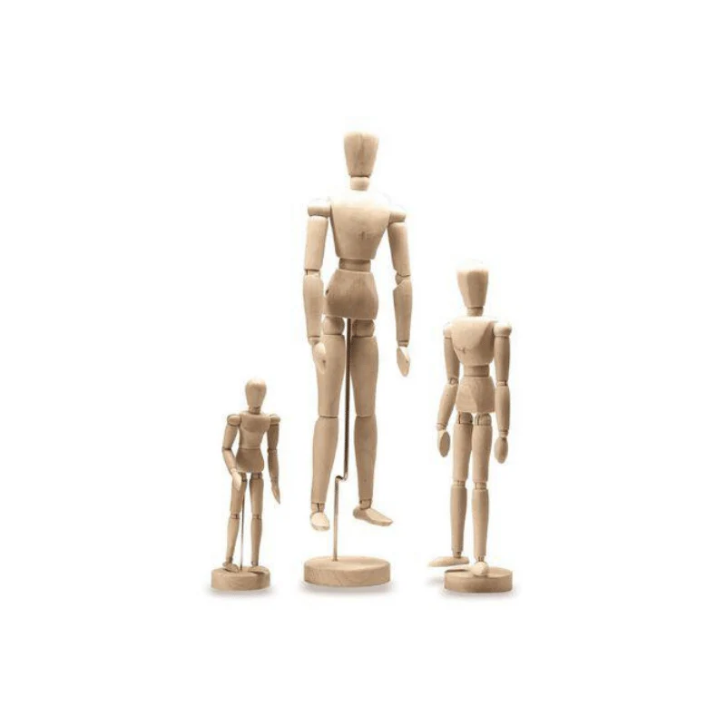 Jasart Wooden 12 Inch Male Manikin - Nail Gallerys