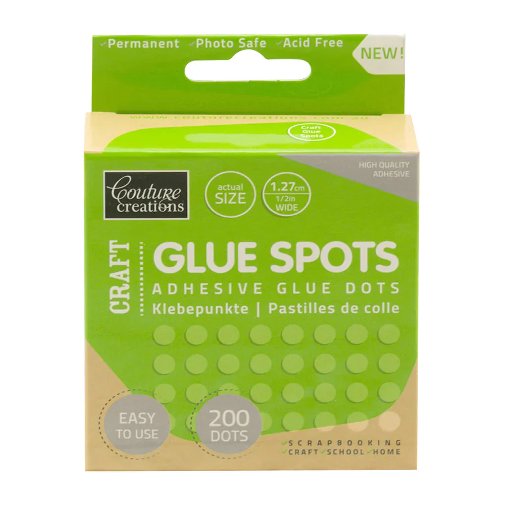 Couture Creations Adhesive 3D Glue Spots 200 Pieces - Nail Gallerys