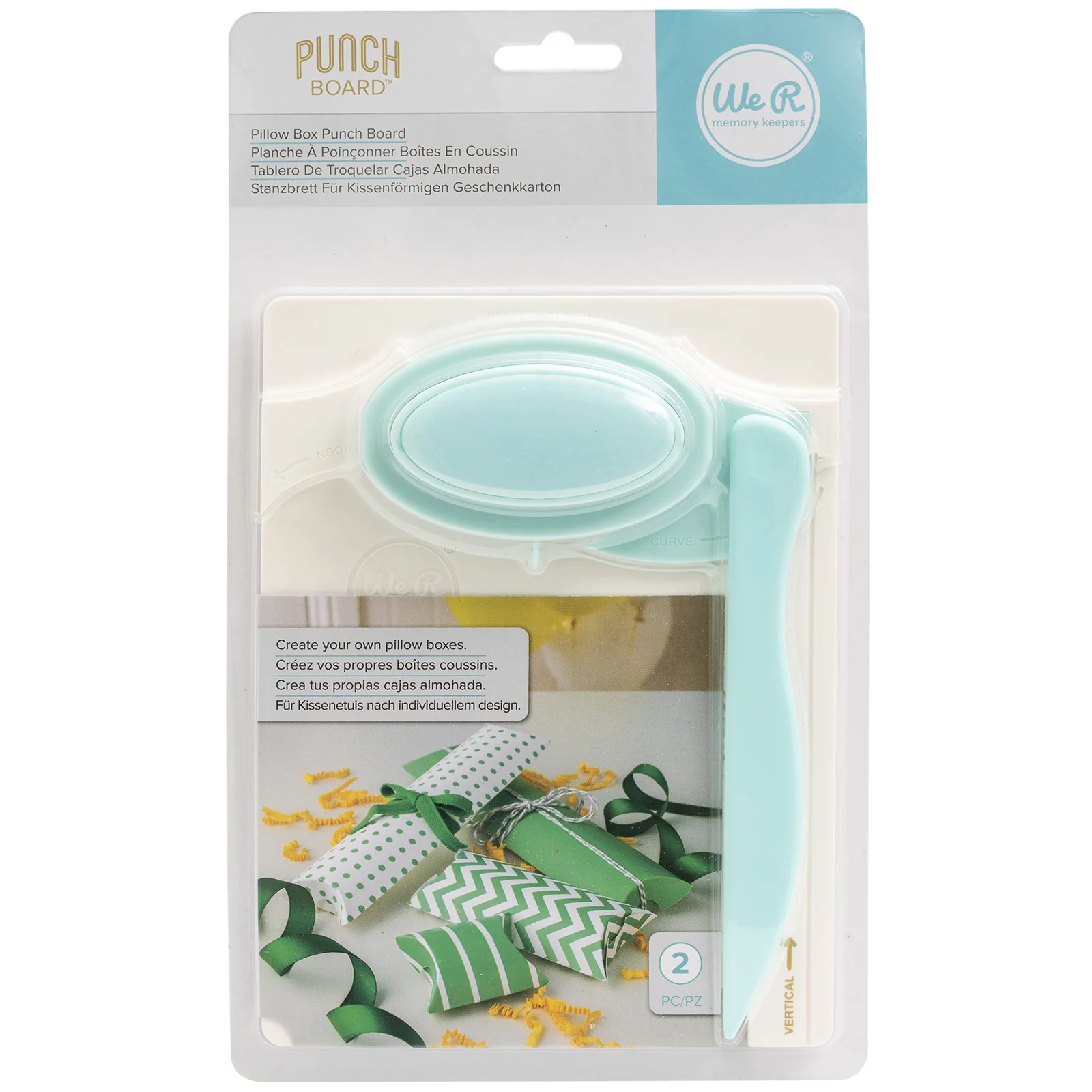 We R Memory Keepers Pillow 2 Piece Punch Board - Nail Gallerys