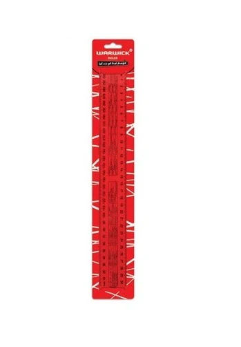 Warwick Ruler Clear Size 30cm - Nail Gallerys