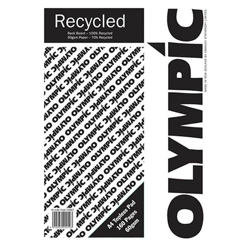 Olympic Topless Pad A4 Recycle 160 Pages 60gsm - Nail Gallerys
