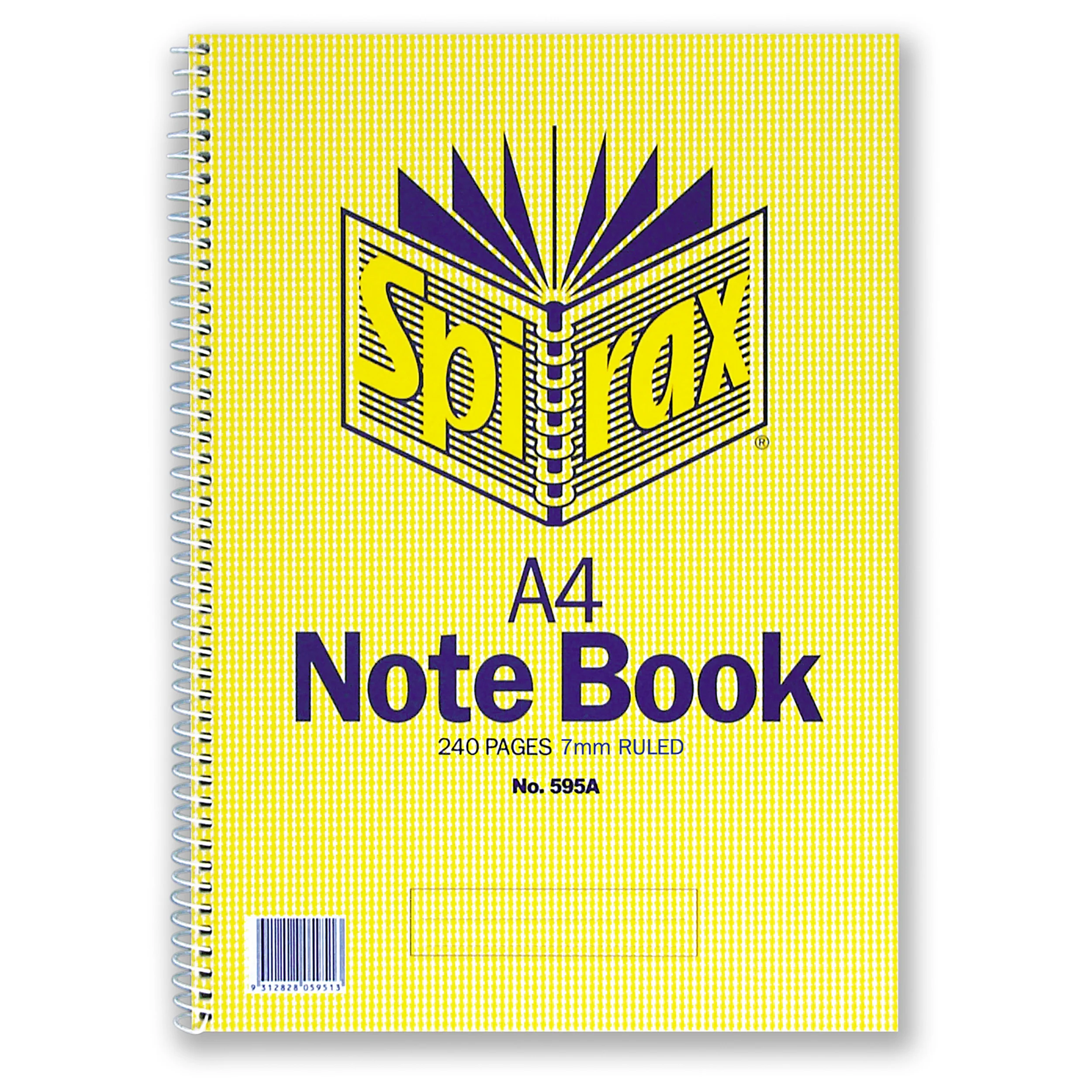 Spirax 595a Notebook A4 240 Page S/o - Pack Of 5 - Nail Gallerys