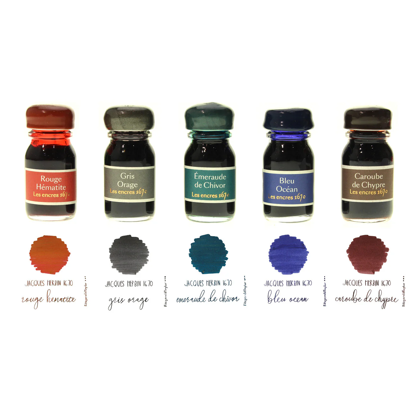 Jacques Herbin 1670 Ink 10ml - Pack Of 5 - Nail Gallerys