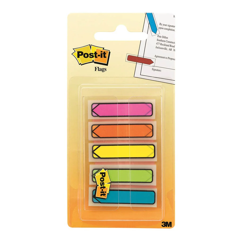 Post-it Flags 684-arr2 Arrow Bright Colours 12x43mm Pack Of 100 - Nail Gallerys