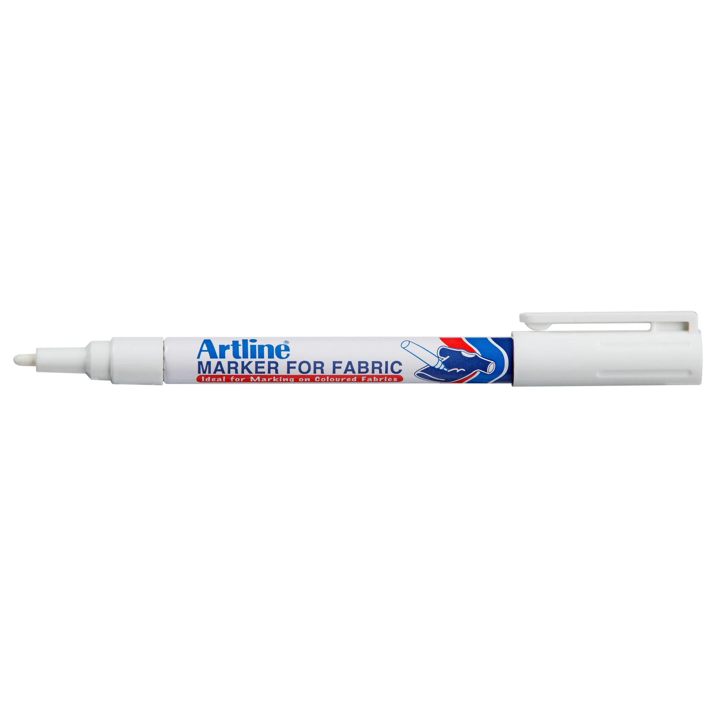 Artline 750 Laundry Marker 1.2mm Bullet Nib White Box Of 12 - Nail Gallerys