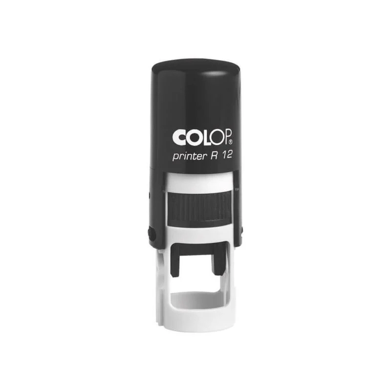 Colop Stamp R12 Round Black 12mm Dia - Nail Gallerys