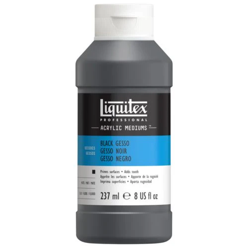 Liquitex Black 237ml Coloured Gesso - Nail Gallerys