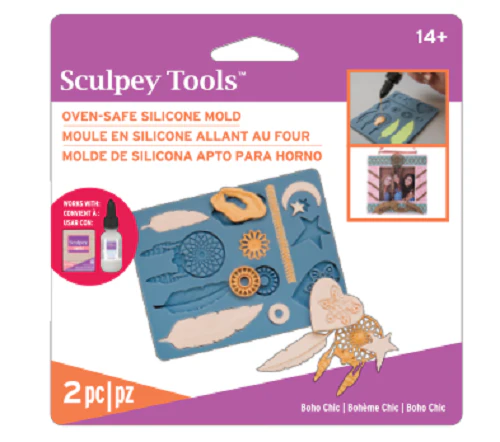 Sculpey Silicone Bakeable Mold - Boho Chic - Nail Gallerys