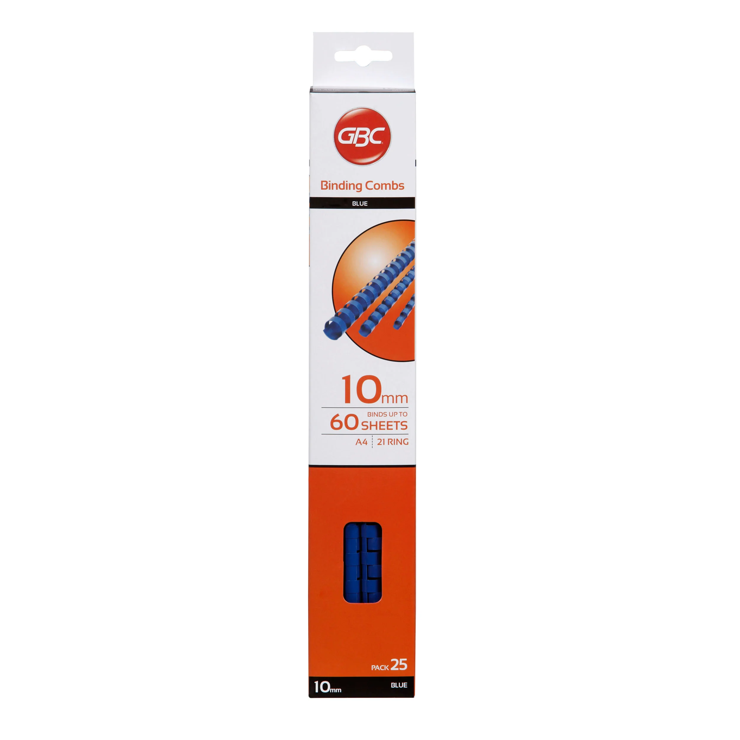 GBC Plastic 21 Loop 10mm Blue Pack - Nail Gallerys