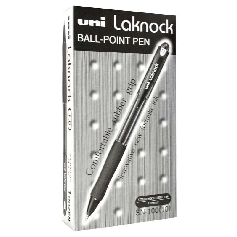 Uni Laknock 1.0mm Retractable Medium Pens - Nail Gallerys