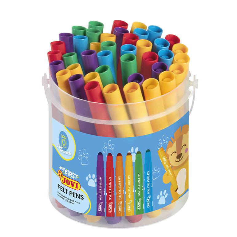 Jovi My First Felt Pens Bucket of 36 - Nail Gallerys