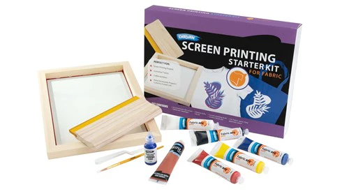 Derivan Silk Screen Starter Set For Fabric - Nail Gallerys