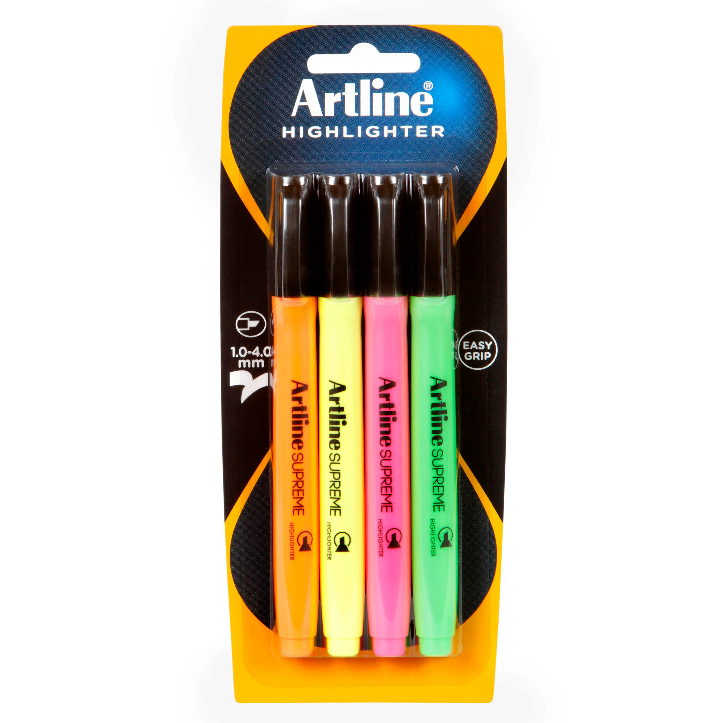 Artline Supreme Highlighter Assorted Pack Of 4 - Nail Gallerys