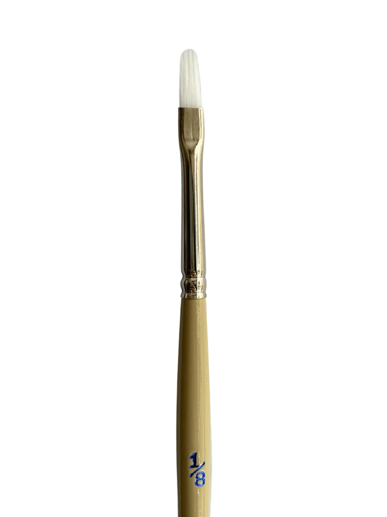 Das S9870 White Taklon Filbert Rake Brushes - Nail Gallerys