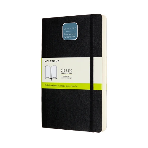Moleskine Large Expanded Plain Soft Cover Notebooks - Nail Gallerys