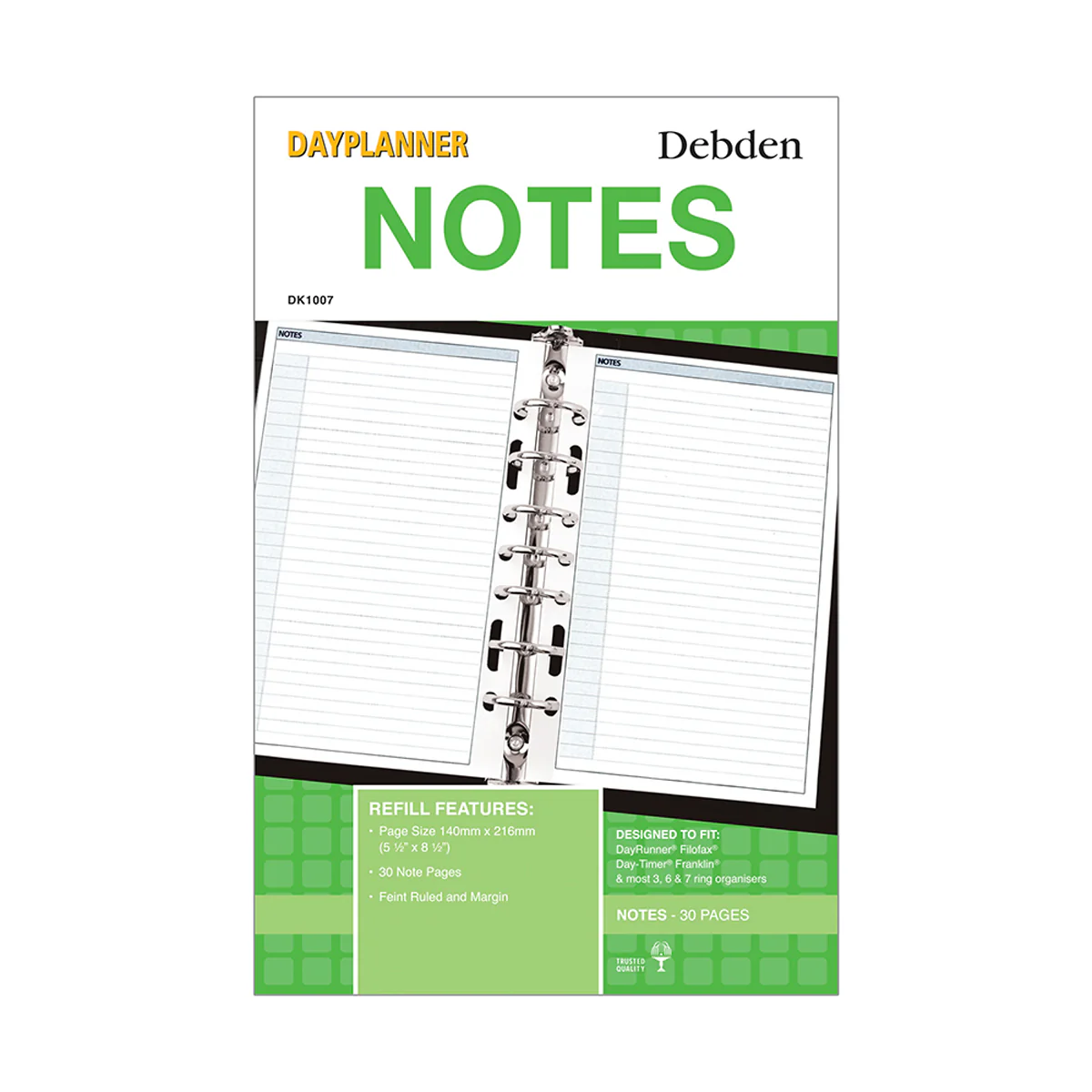 Debden Desk Notes Dayplanner Refill - Nail Gallerys