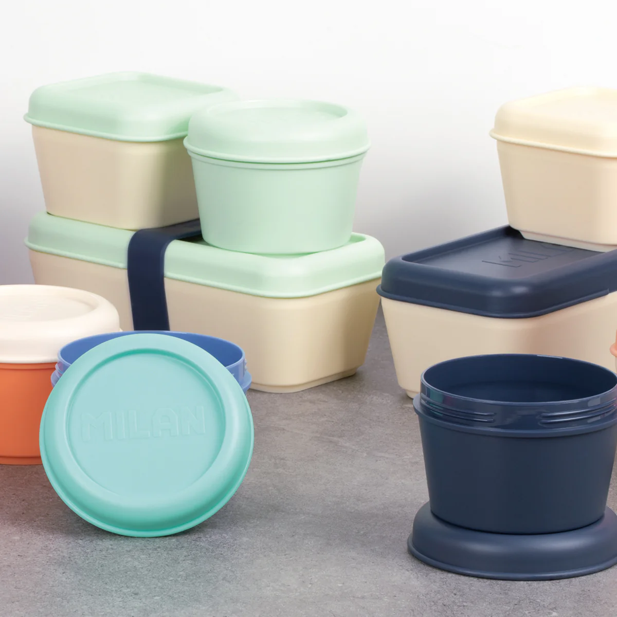 Milan Round 250ml 1918 Series Food Containers - Nail Gallerys