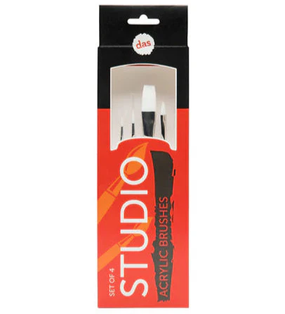Das Studio Acrylic Brushes Set of 4 - Nail Gallerys