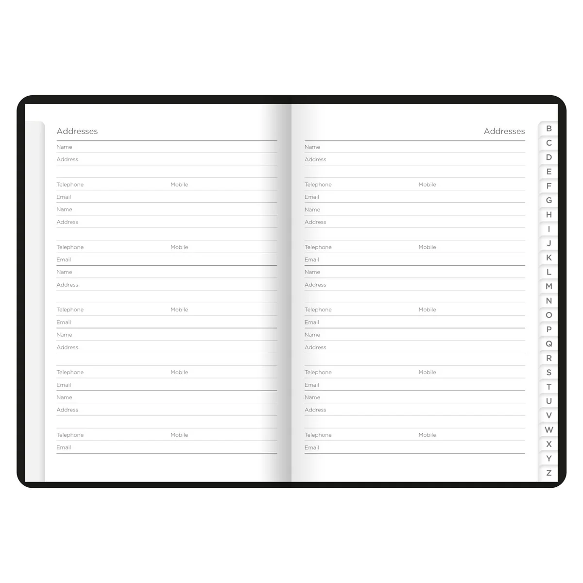 Letts Dazzle A6 Address Books - Nail Gallerys