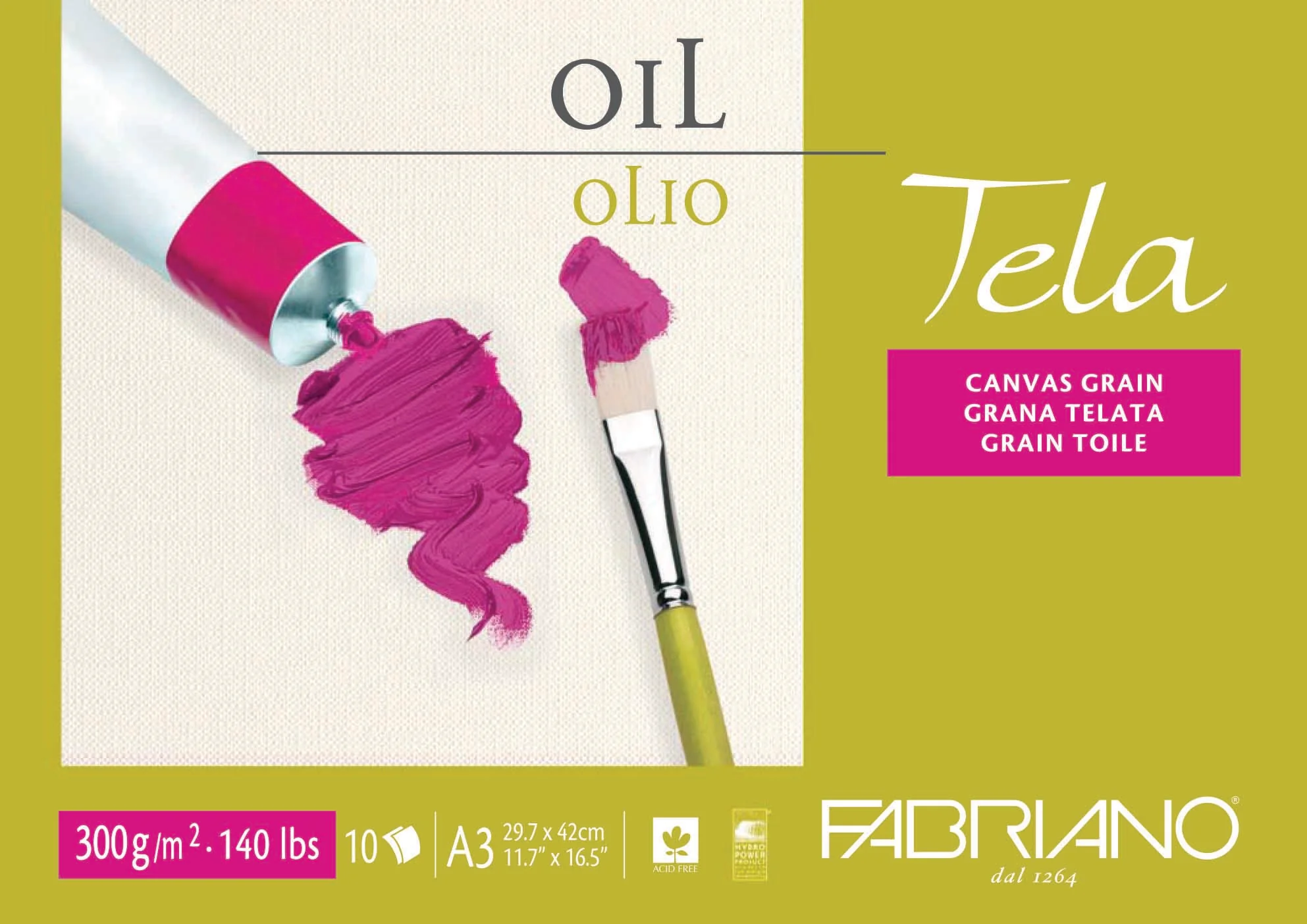 Fabriano Tela 300gsm 10 Sheet Oil Pads - Nail Gallerys