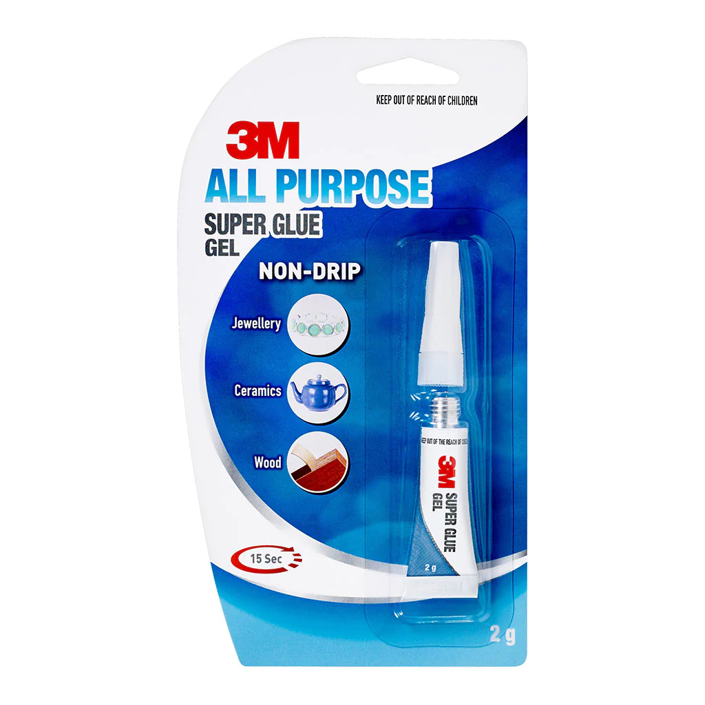 3M All Purpose 2g Super Glue Gel - Nail Gallerys