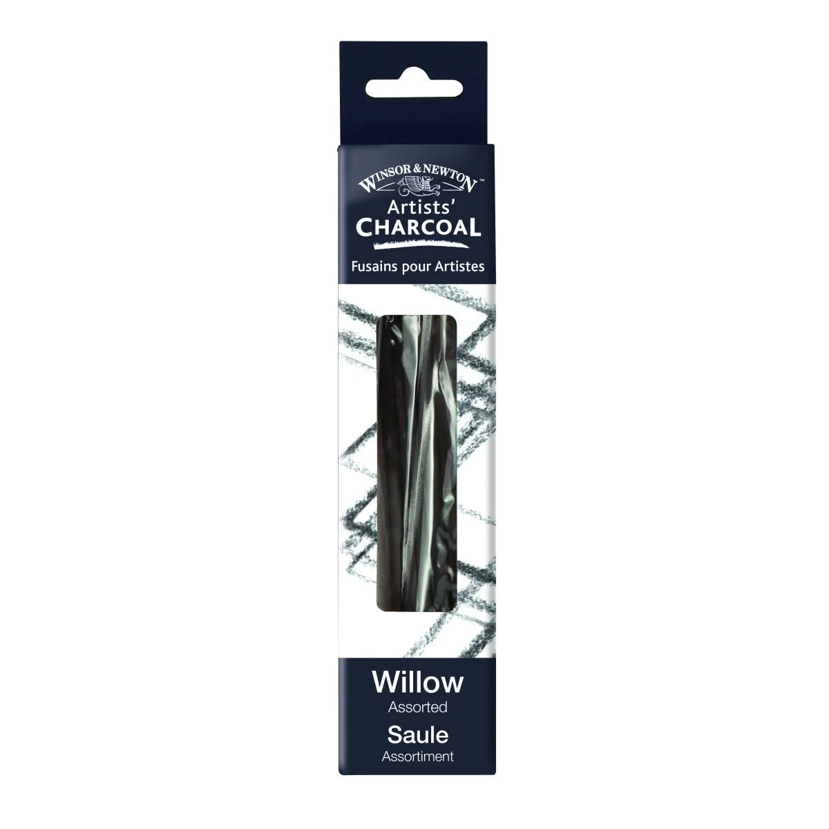 Winsor & Newton Short Willow Charcoal Assorted Set of 24 - Nail Gallerys