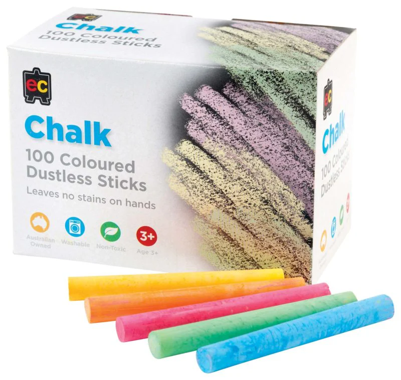 EC Dustless Chalks Box Of 100 - Nail Gallerys