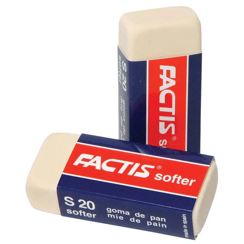 Factis S20 Soft White Eraser - Nail Gallerys