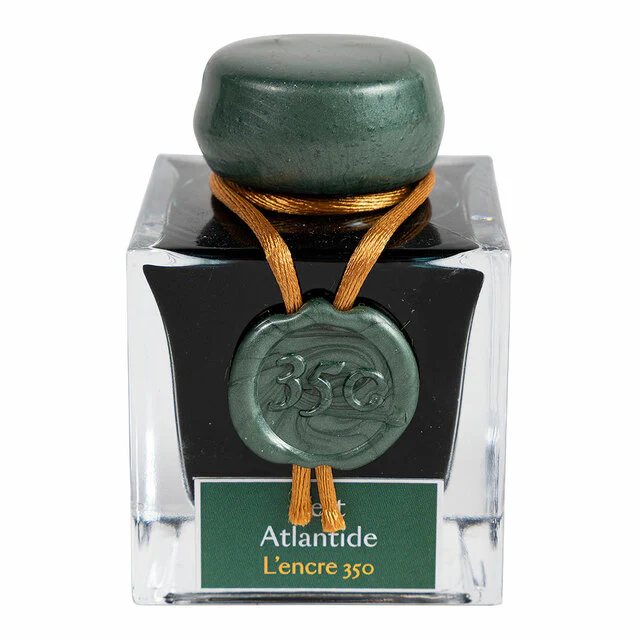 Jacques Herbin 350th Anniversary Ink 50ml Atlantis Green - Nail Gallerys