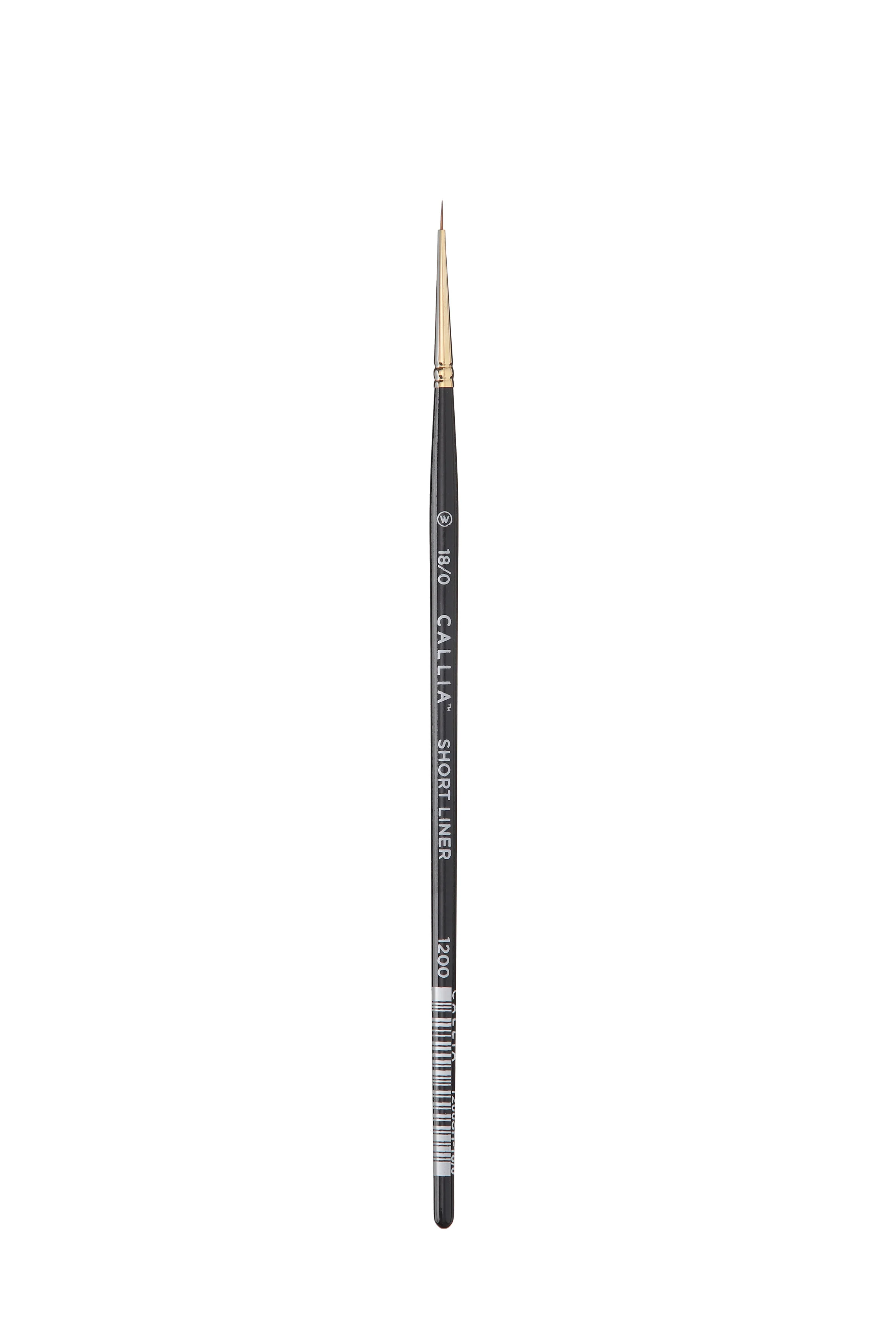 Willow Wolfe Callia Short Liner Synthetic Sable Brush 18/0 - Nail Gallerys