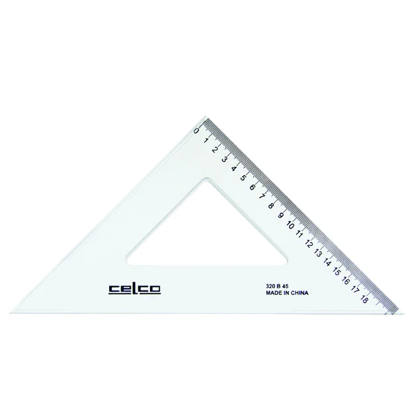 Celco 45 Degree Set Squares Clear - Nail Gallerys