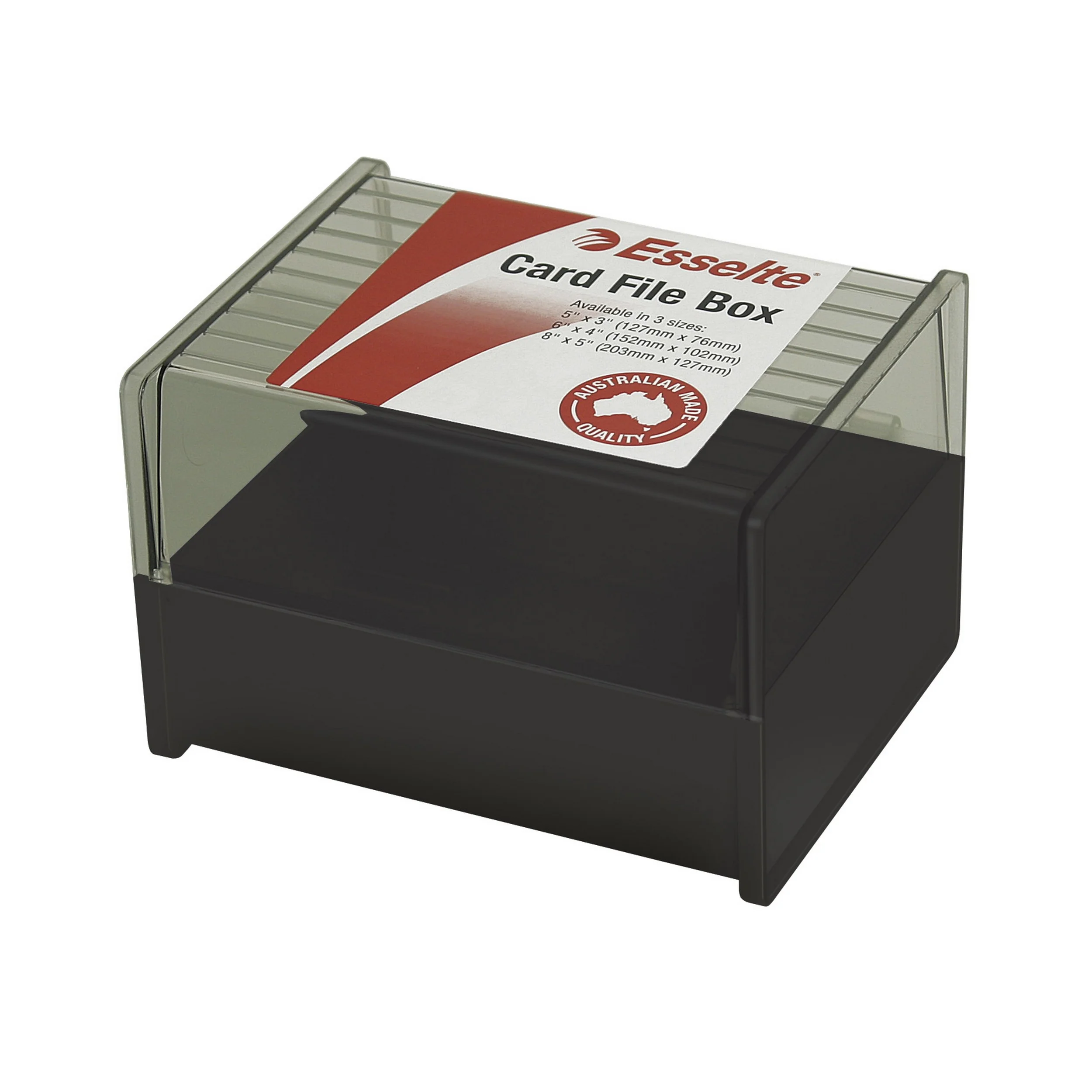 Esselte Sws Card File Box Black - Nail Gallerys