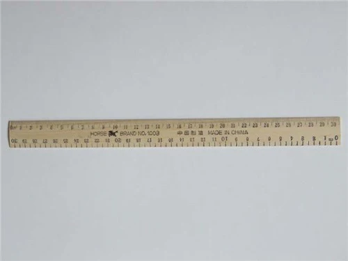 R12c 12inch Wooden Ruler - Nail Gallerys