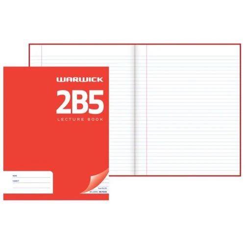 Warwick Lecture Book 2b5 94 Leaf Ruled 7mm 255x205mm - Nail Gallerys