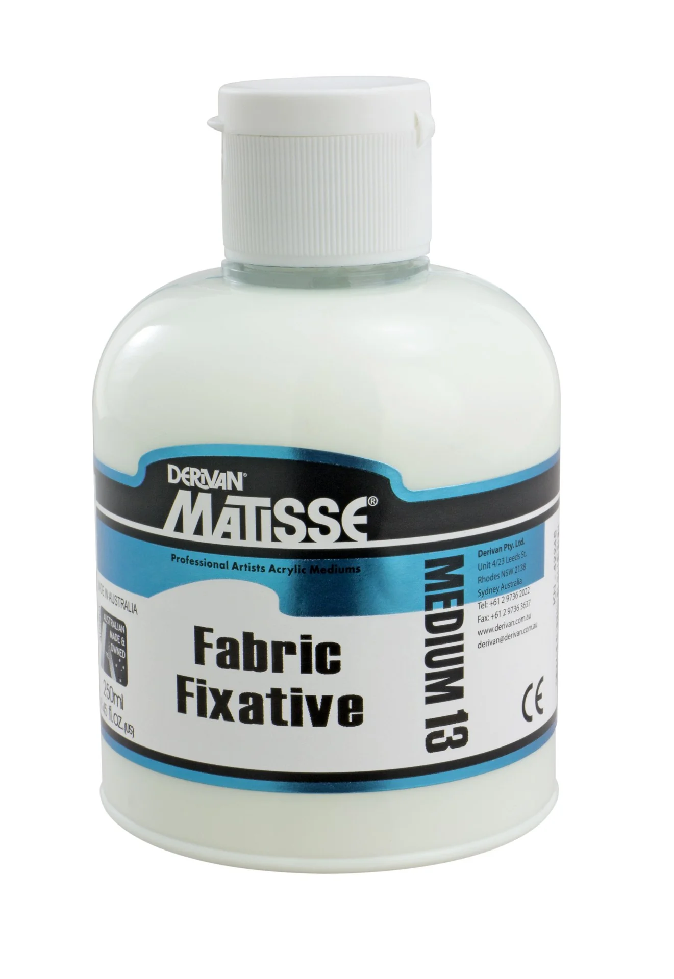 Derivan Matisse Mm13 250ml Fabric Fixative - Nail Gallerys