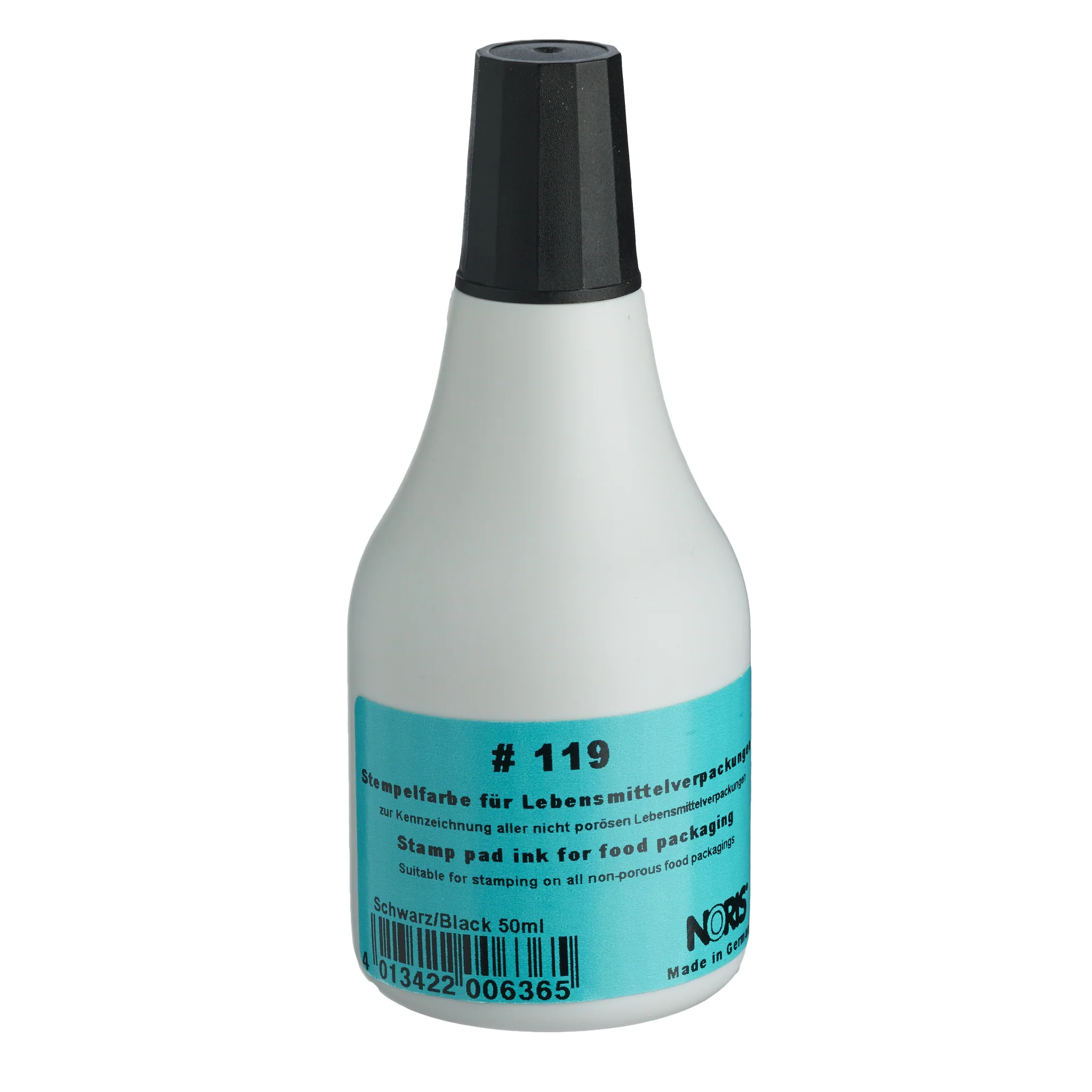 Noris Food Packaging Ink 50ml #119 Black - Nail Gallerys