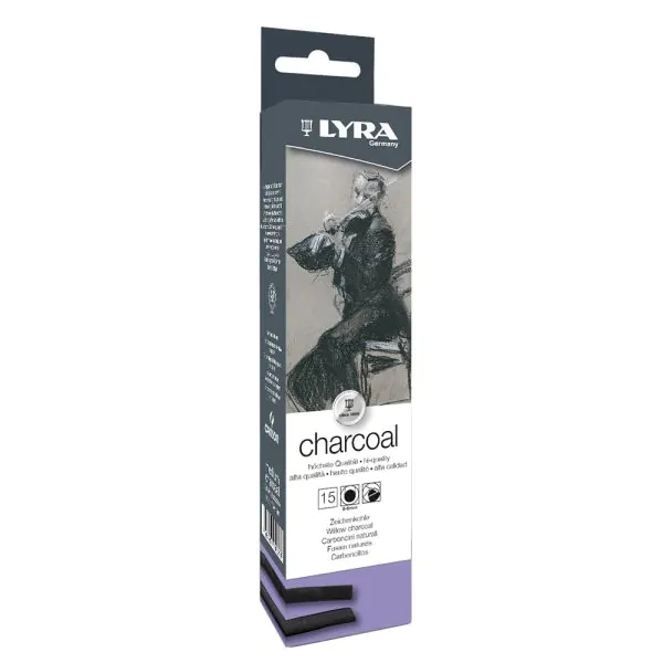 Lyra Charcoal Medium Box of 15 - Nail Gallerys