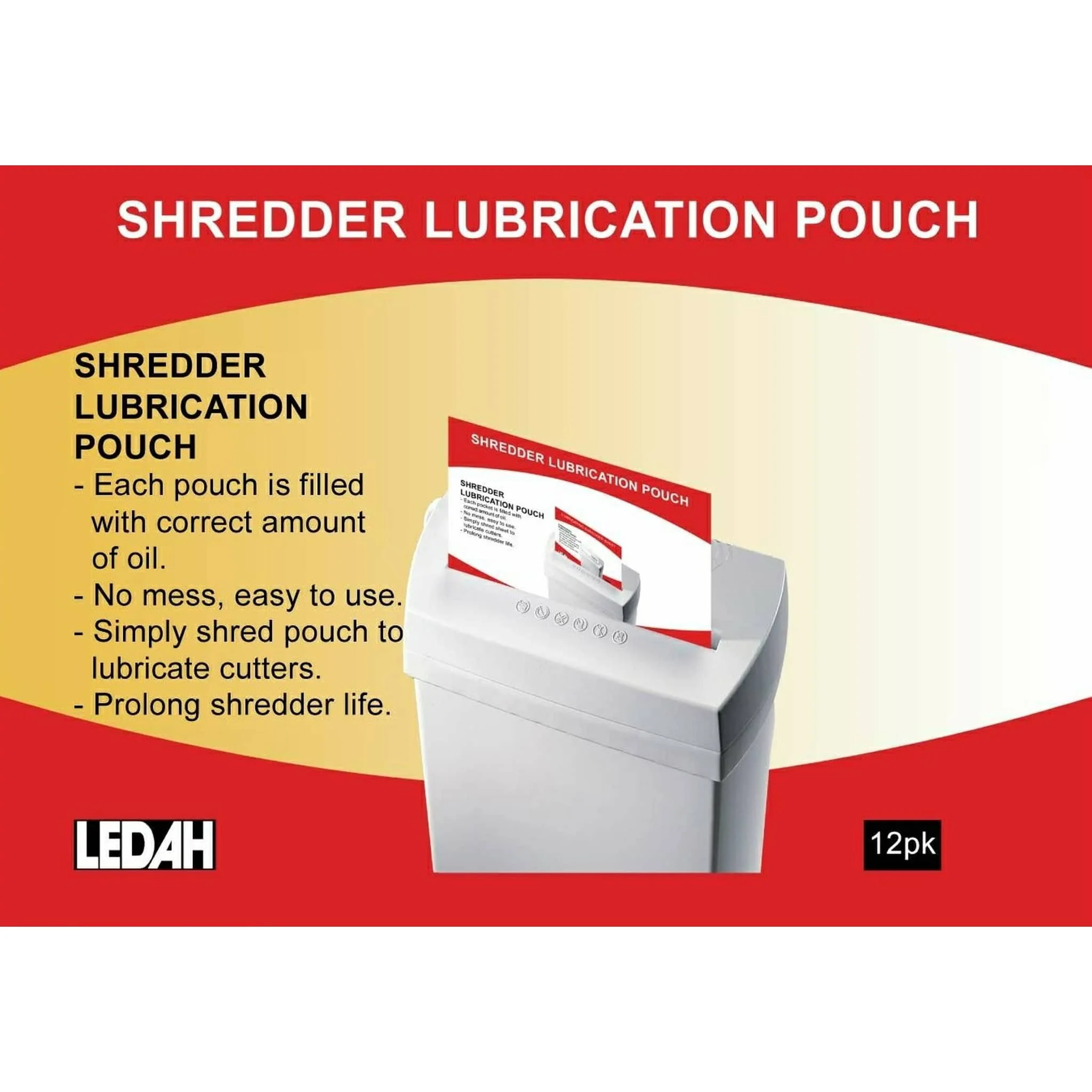 Ledah Shredder Lubrication Pouch Pack Of 12 - Nail Gallerys