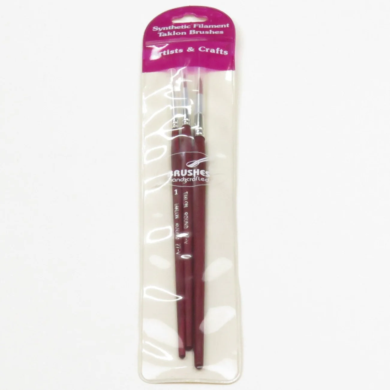 Das 27 V Brush Set Taklon Round - Pack Of 3 - Nail Gallerys