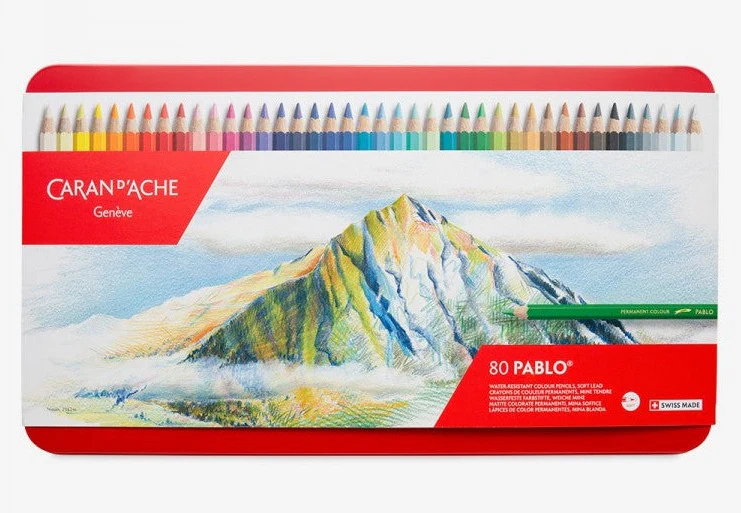 Caran D'ache Pablo Colouring Pencil Set of 80 - Nail Gallerys