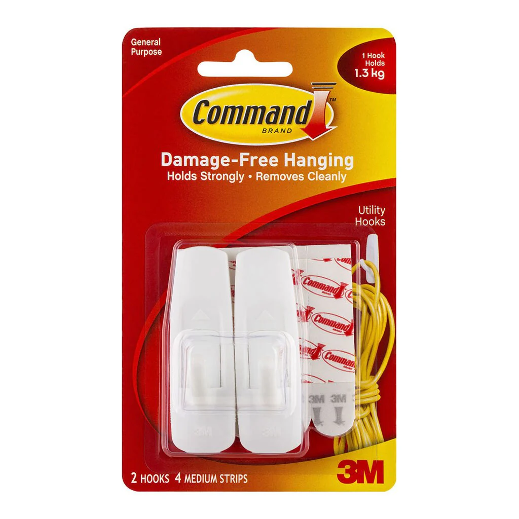Command Hook 17001 Medium White - Nail Gallerys
