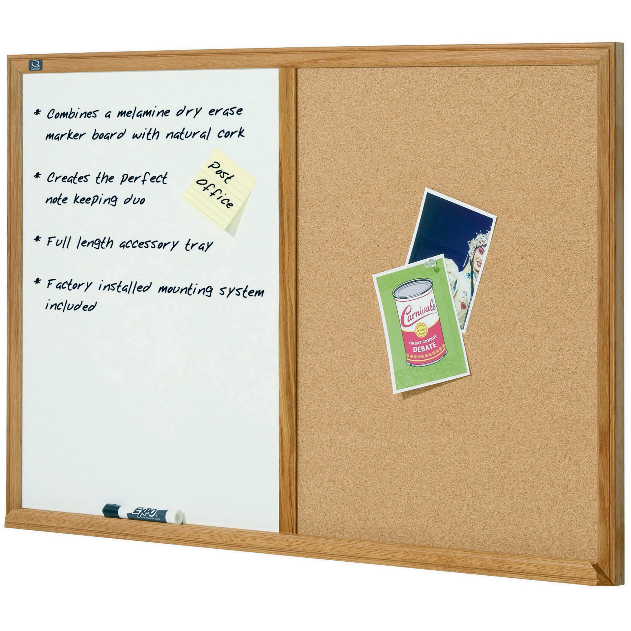 Quartet Combo Board Oak Frame 900x1200mm - Nail Gallerys