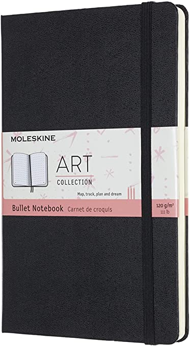 Moleskine Art Large Hard Cover Lined And Dotted Bullet Journal - Nail Gallerys