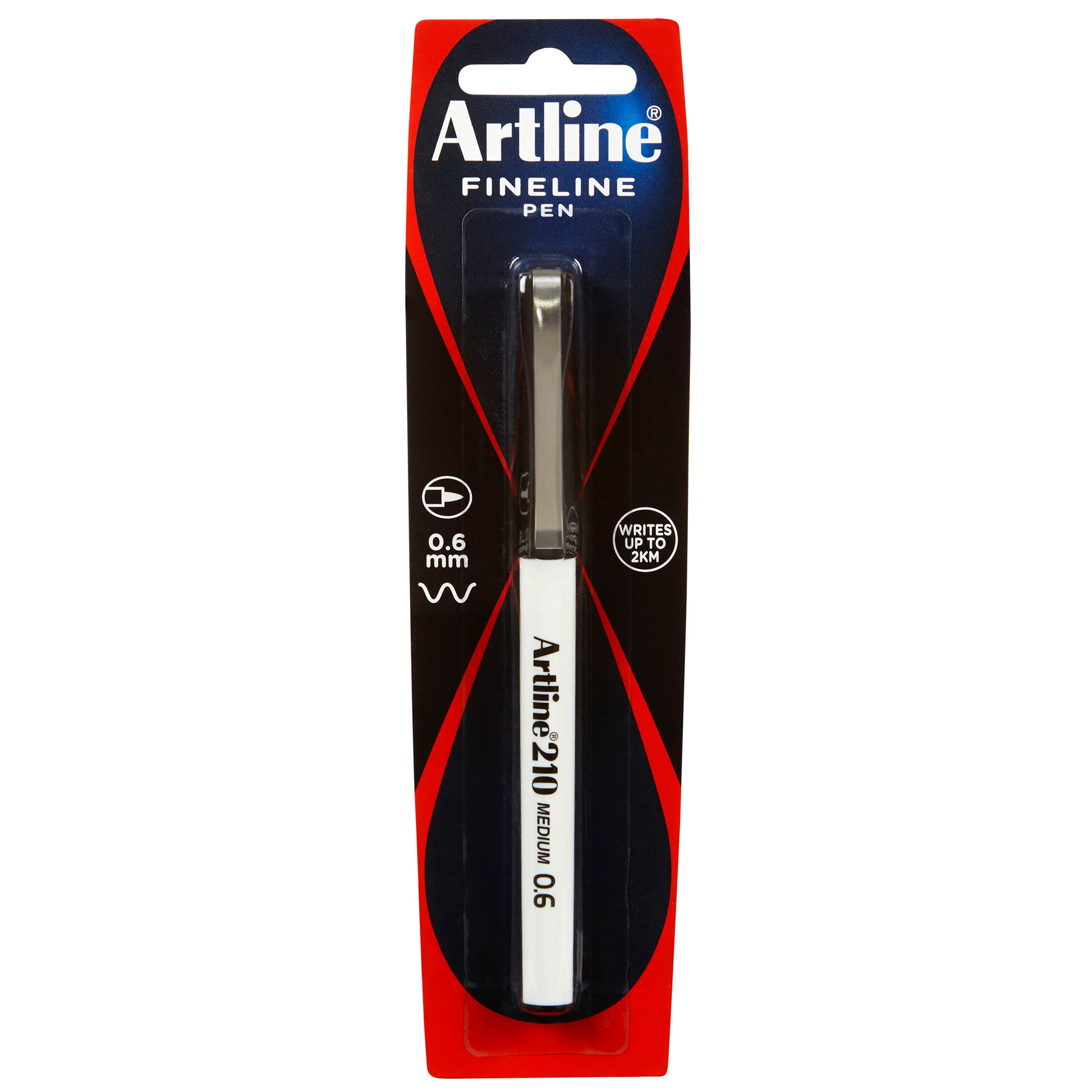Artline 210 Fineliner Pen 0.6mm Black - Nail Gallerys