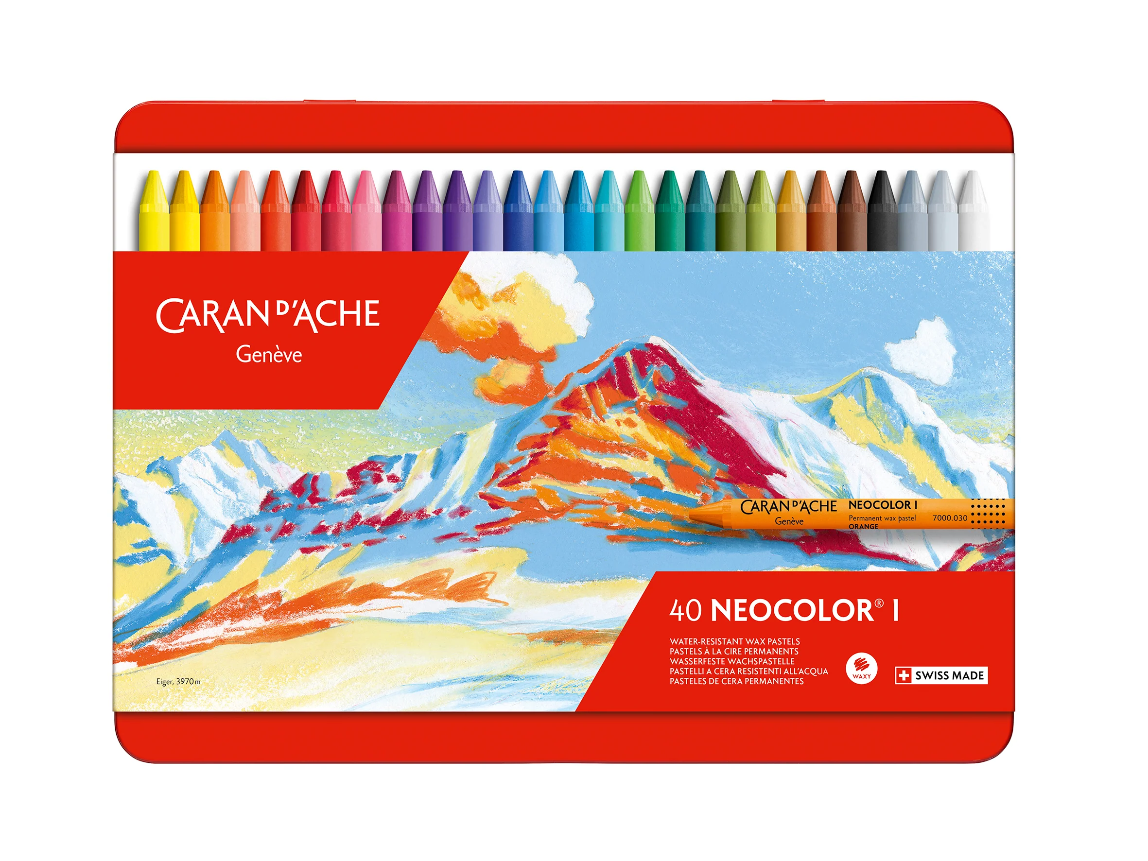 Caran D'ache Neocolor 1 Oil Pastel Set of 40 - Nail Gallerys