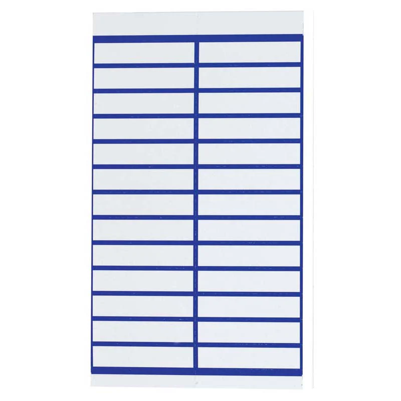 FM Title Strips Crystal Tab White Assorted Colours 50 Pack - Nail Gallerys